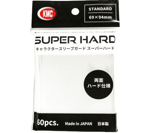 KMC Standard Sleeves Super Hard: Character Guard — Clear 69 x 94 mm (60 sleeves)