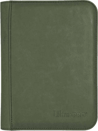 Premium Pro 4 Pocket Zippered Binder Suede Collection — Emerald