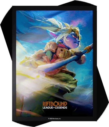 Riftbound TCG League of Legends Art Sleeves — Poppy, Keeper of the Hammer (100 sleeves)