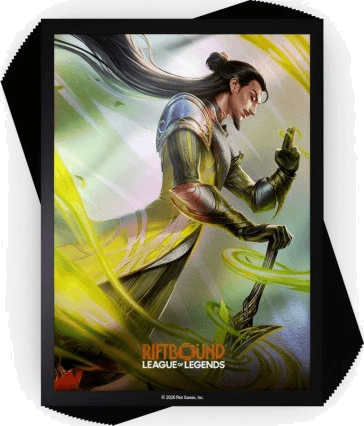 Riftbound TCG League of Legends Art Sleeves — Yi, Wuju Master (100 sleeves)