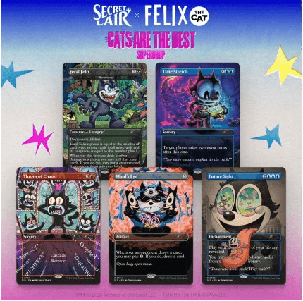 Secret Lair Cats are the Best: Secret Lair x Felix the Cat: Magic Bag of Tricks