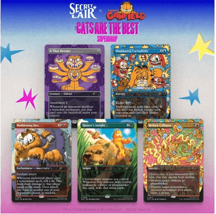 Secret Lair Cats are the Best: Secret Lair x Garfield: Our Only Thought is to Entertain You