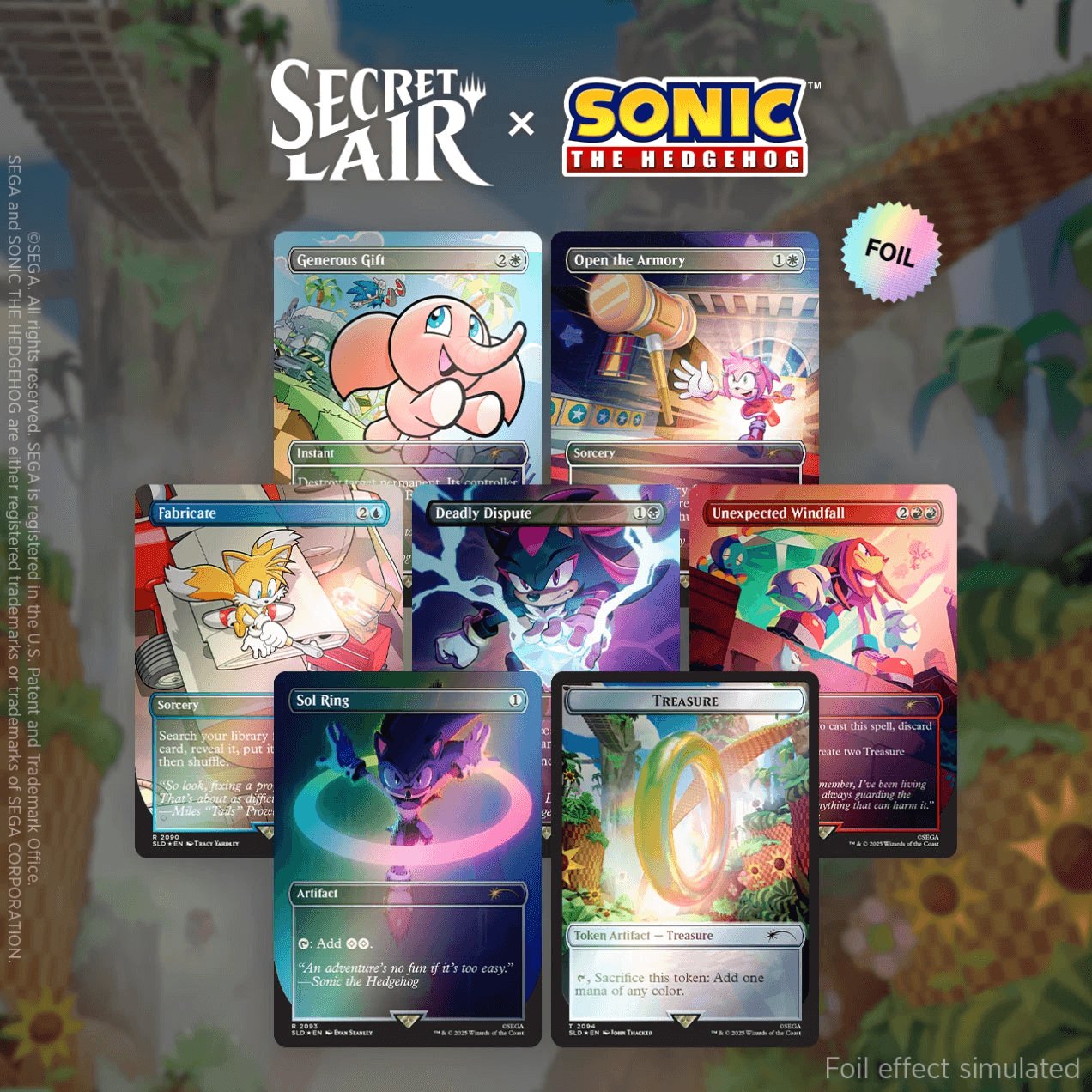 Secret Lair Sonic: Chasing Adventure (foil)