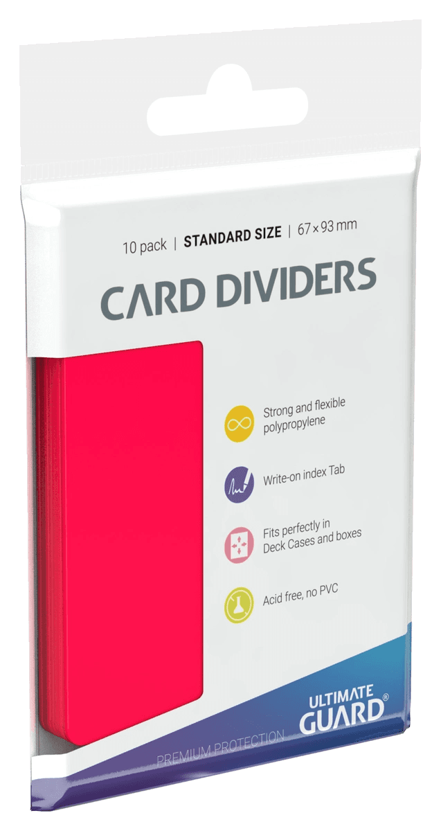 Ultimate Guard Card Dividers — Red (10 pieces)