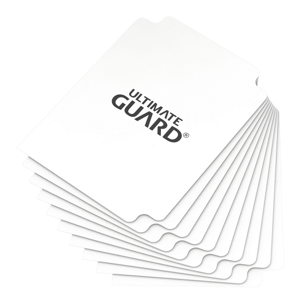 Ultimate Guard Card Dividers — White (10 pieces)