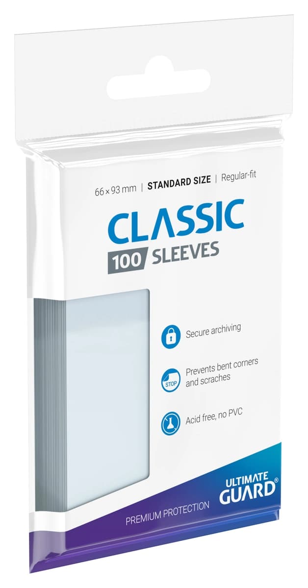 Ultimate Guard Classic Sleeves — Clear (100)