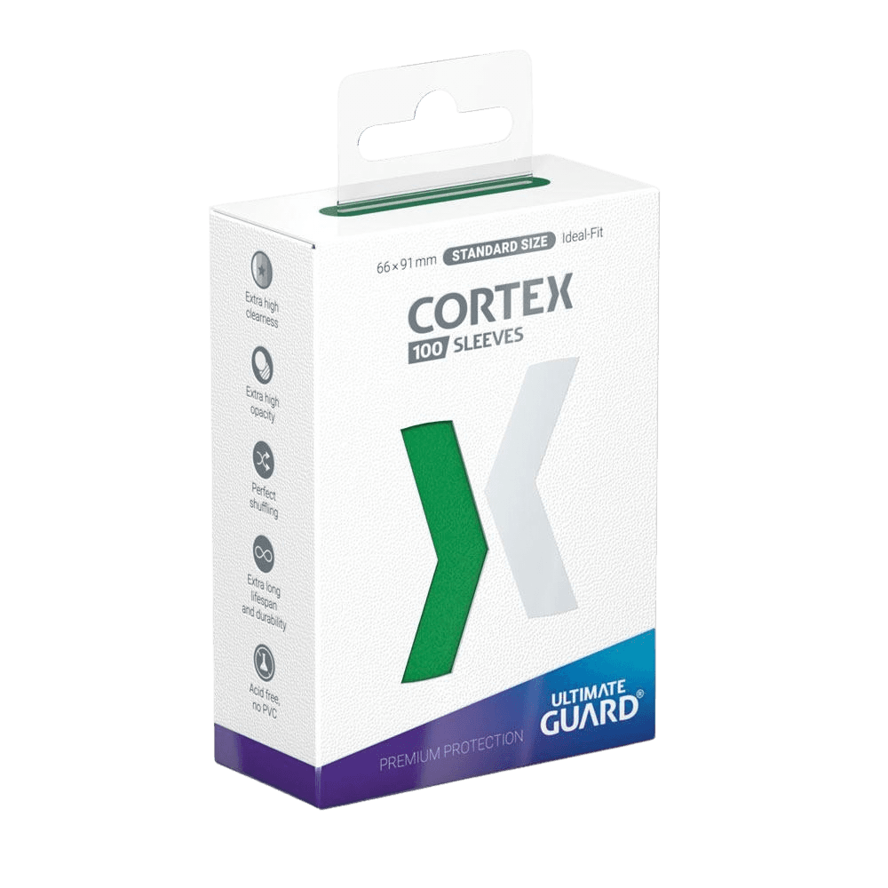 Ultimate Guard Cortex Sleeves — Green (100 sleeves)
