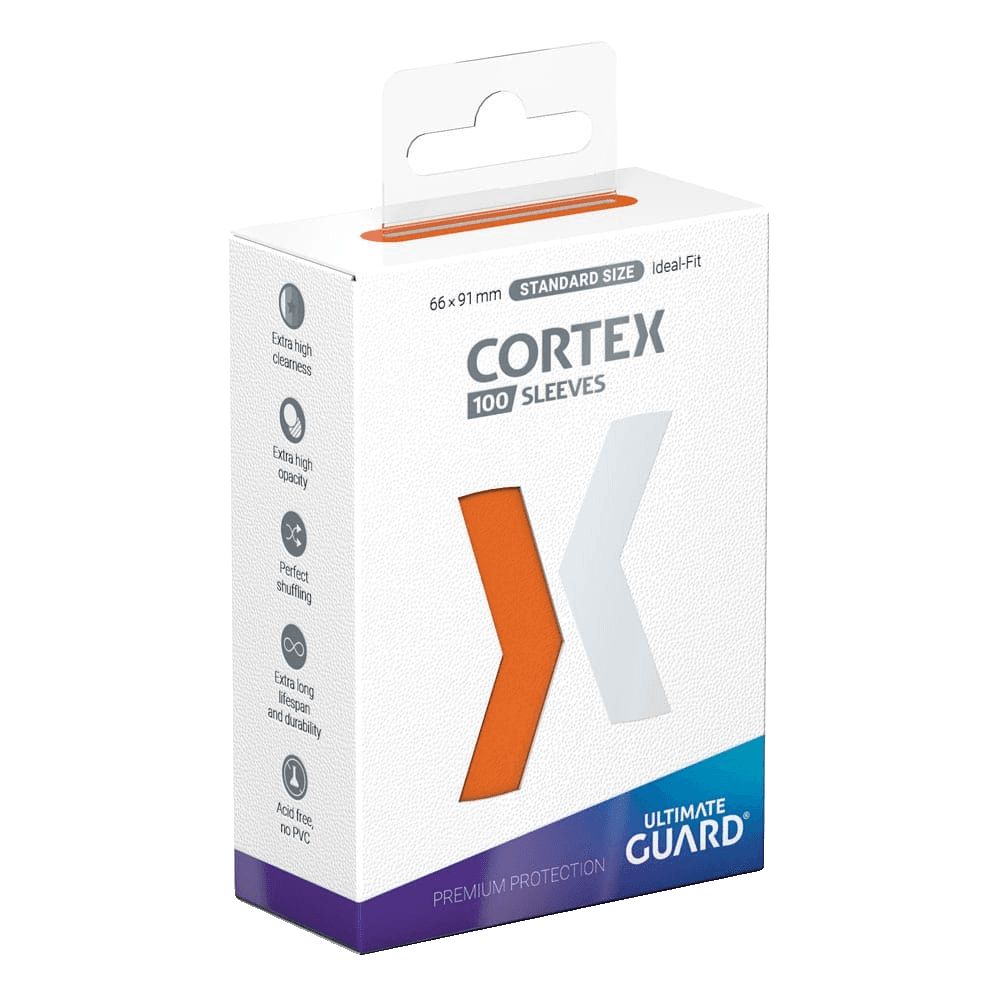 Ultimate Guard Cortex Sleeves — Orange (100 sleeves)
