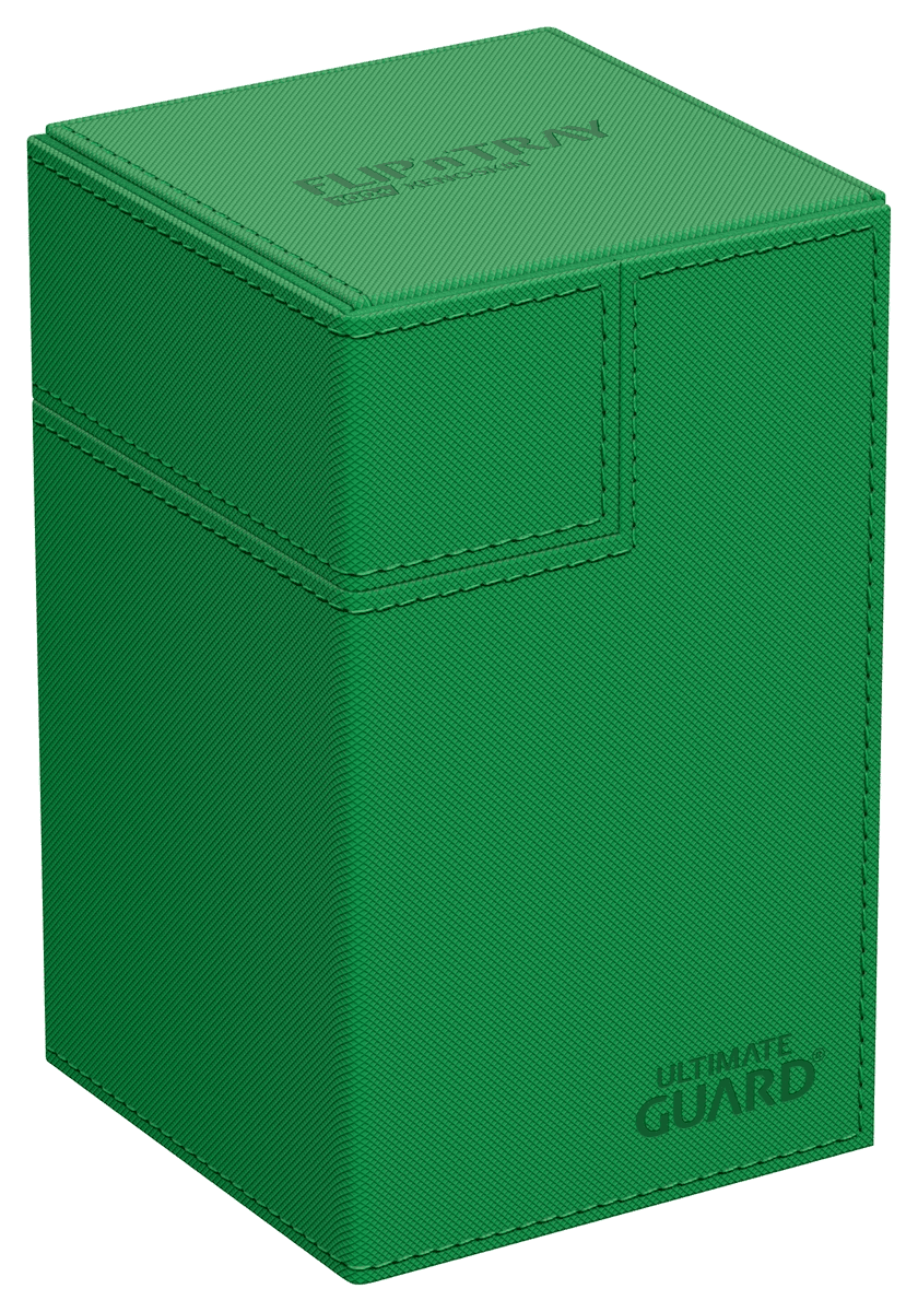Ultimate Guard Flip'n'Tray Deck Case 100+ XenoSkin Monocolor Green (100 cards)