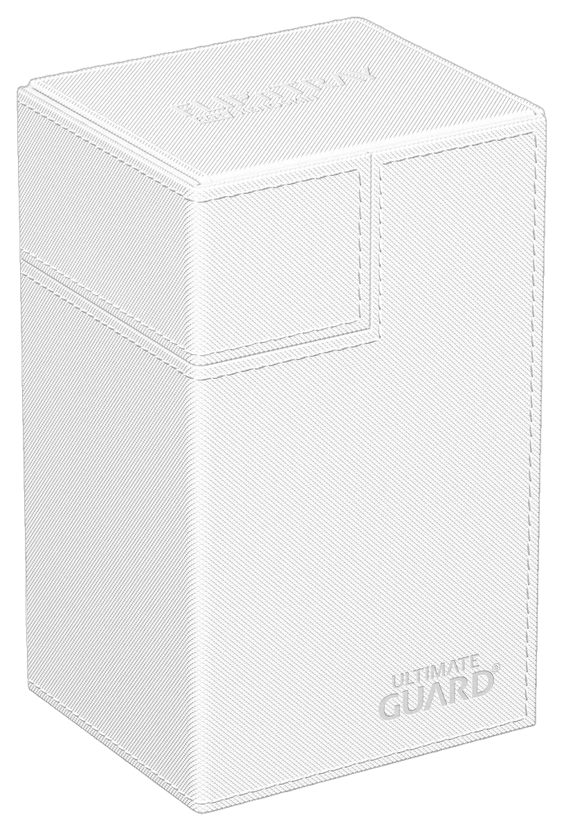 Ultimate Guard Flip'n'Tray Deck Case 80+ XenoSkin Monocolor White (80 cards)