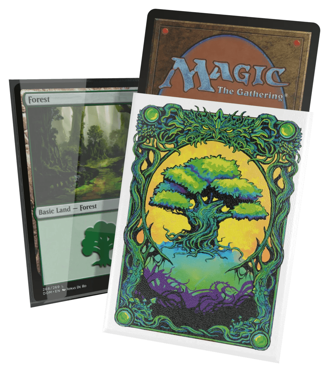 Ultimate Guard Magic: The Gathering Mana Token Collection Premium Art Sleeves — Forest (100 pieces)