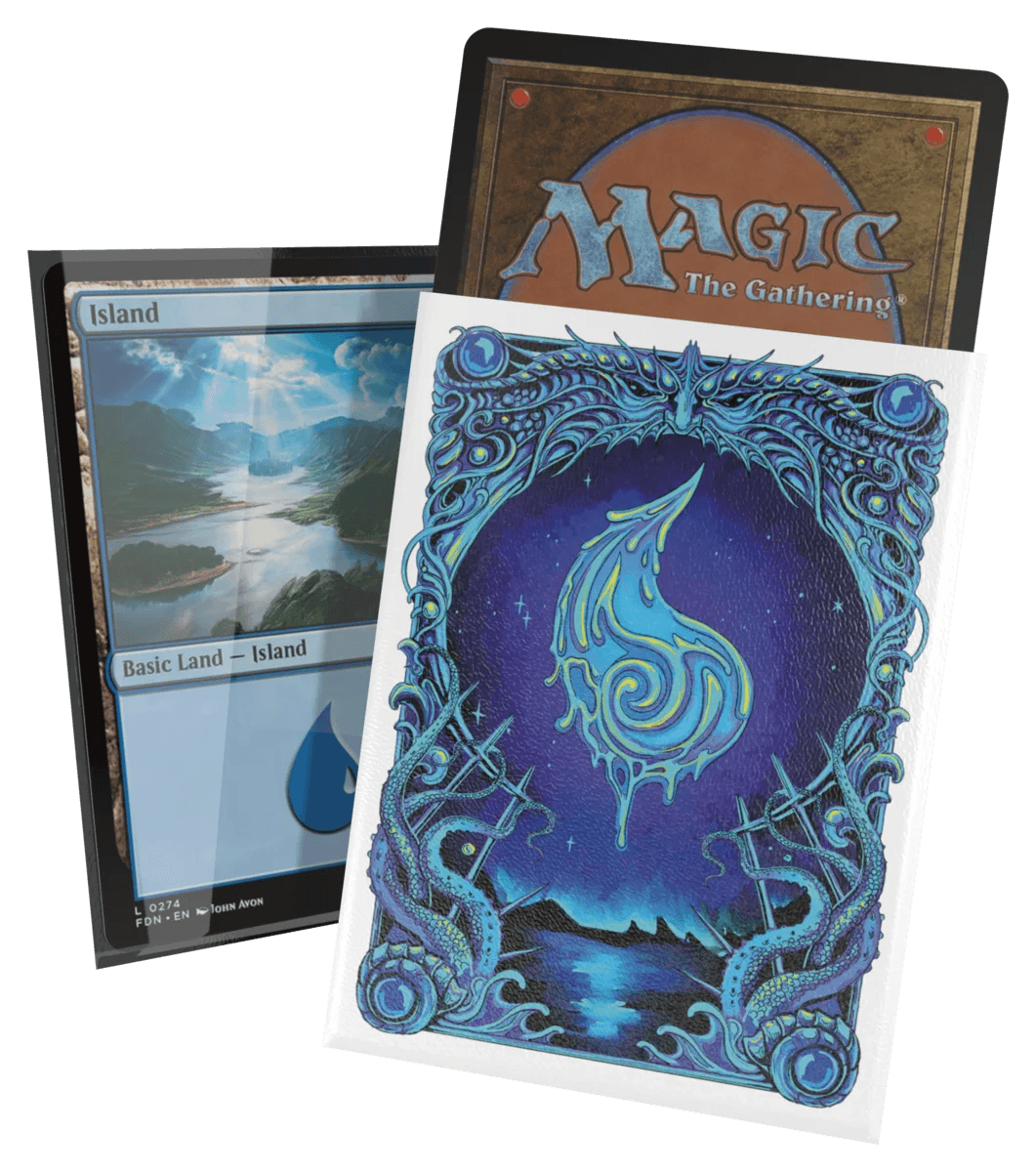 Ultimate Guard Magic: The Gathering Mana Token Collection Premium Art Sleeves — Island (100 pieces)
