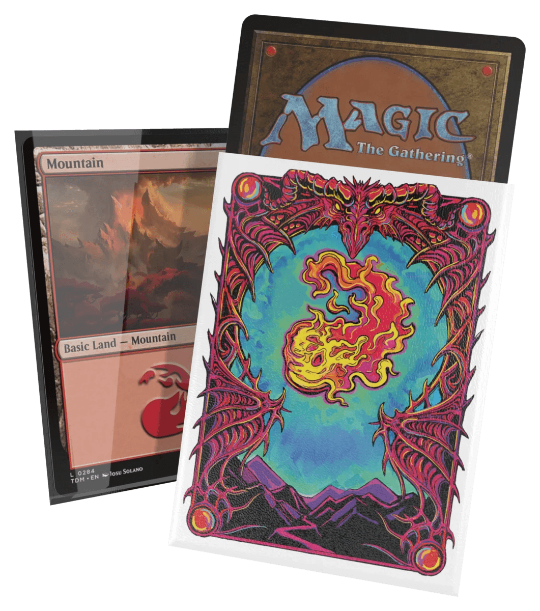 Ultimate Guard Magic: The Gathering Mana Token Collection Premium Art Sleeves — Mountain (100 pieces)