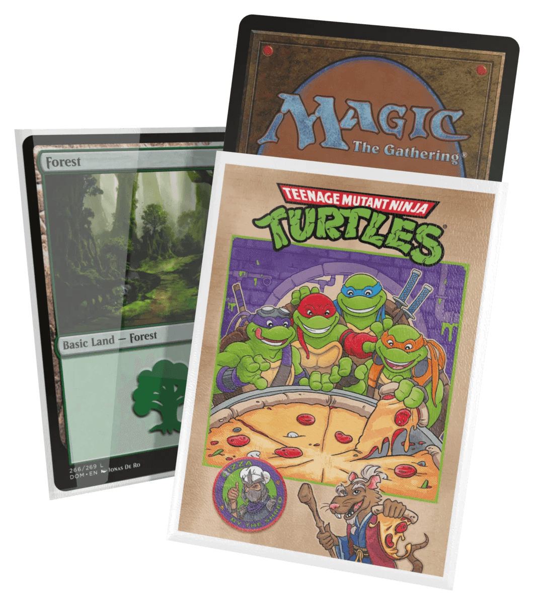 Ultimate Guard Magic: The Gathering Premium Art Sleeves — Teenage Mutant Ninja Turtles - Pizza Box (100 sleeves)