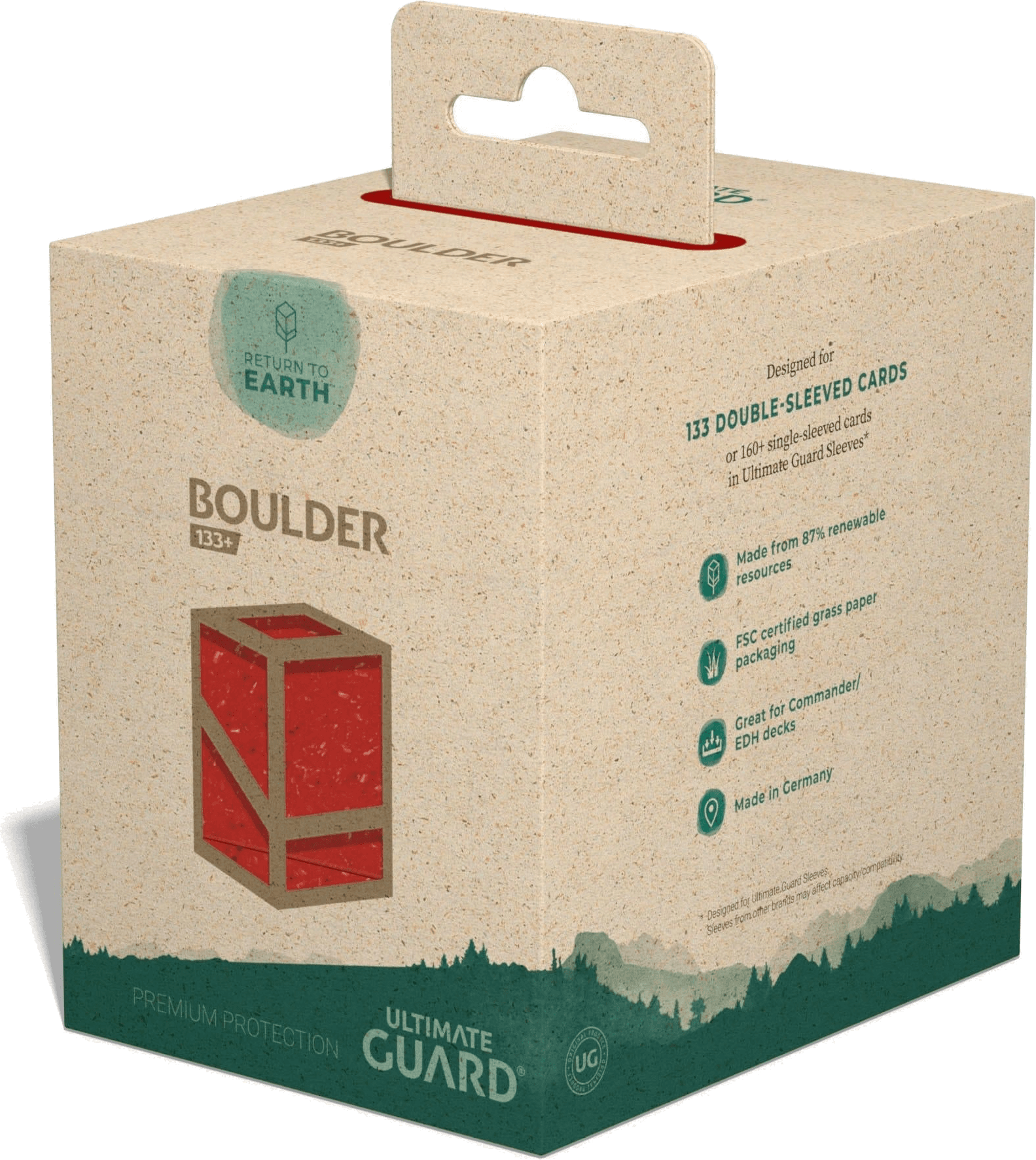 Ultimate Guard Return to Earth Boulder Deck Case 133+ Red (133 cards)