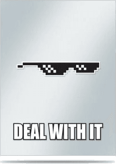 Ultra Pro Deck Protector Covers Memes — Deal With It (50 sleeves)