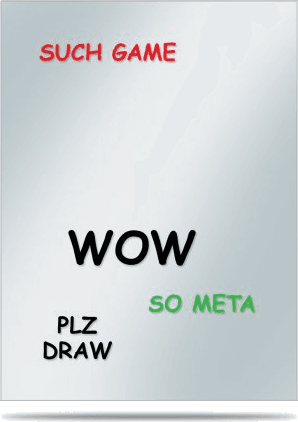 Ultra Pro Deck Protector Covers Memes — WOW (50 sleeves)
