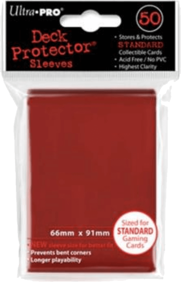 Ultra Pro Deck Protectors Solid Red (50 sleeves)