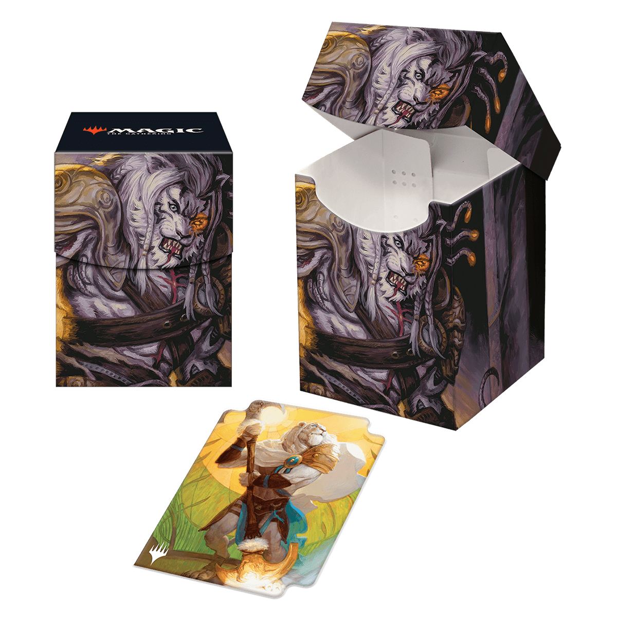 Ultra Pro Deckbox Pro 100+ Dominaria United Ajani, Sleeper Agent (100 cards)