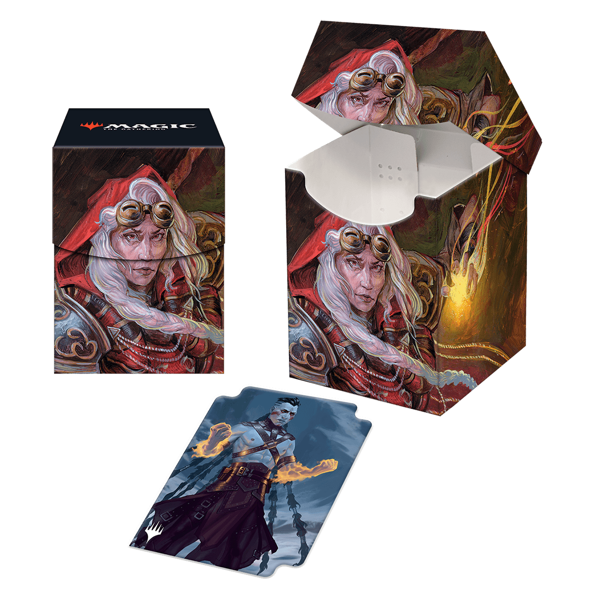 Ultra Pro Deckbox Pro 100+ Dominaria United Jaya, Fiery Negotiator (100 cards)