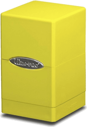 Ultra Pro Deckbox Satin Tower Bright Yellow