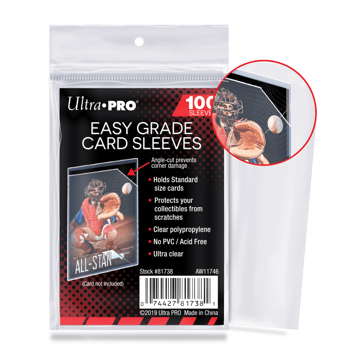 Ultra Pro Easy Grade Card Sleeves (100 sleeves)
