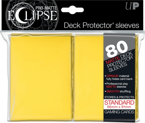 Ultra Pro Eclipse Deck Protectors Yellow (80 sleeves)