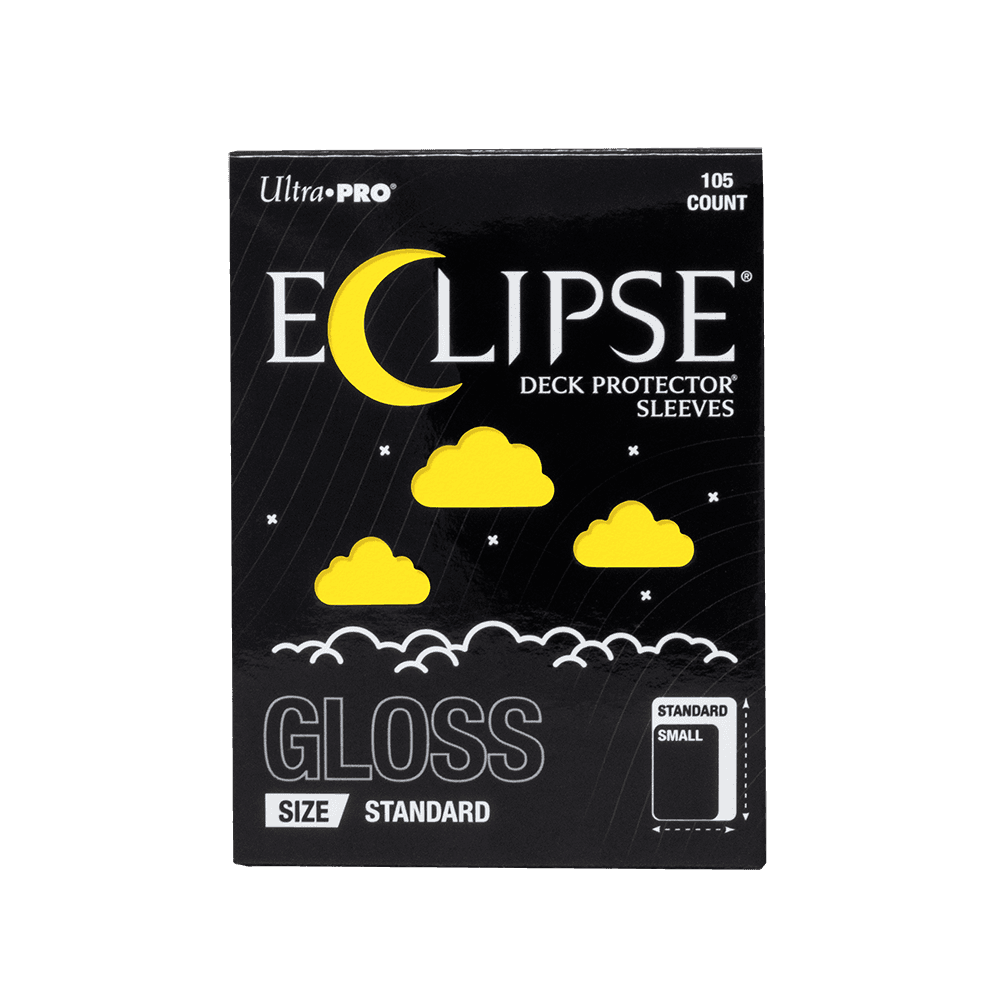 Ultra Pro Eclipse Gloss Enhanced Deck Protectors — Lemon Yellow (105 sleeves)