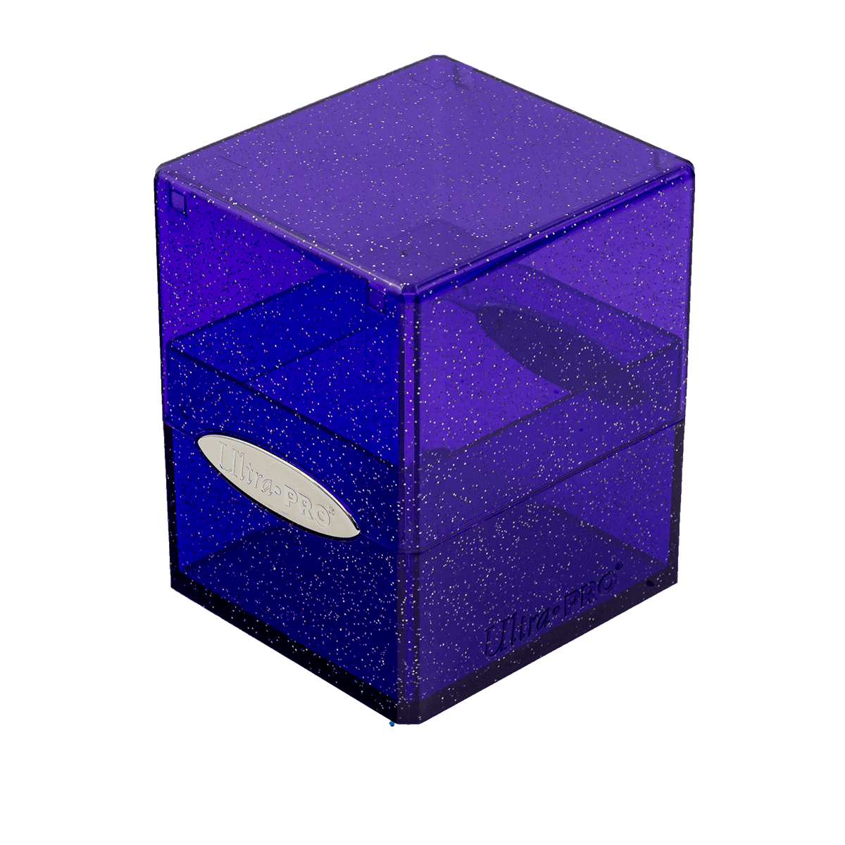 Ultra Pro Glitter Satin Cube Deckbox — Purple