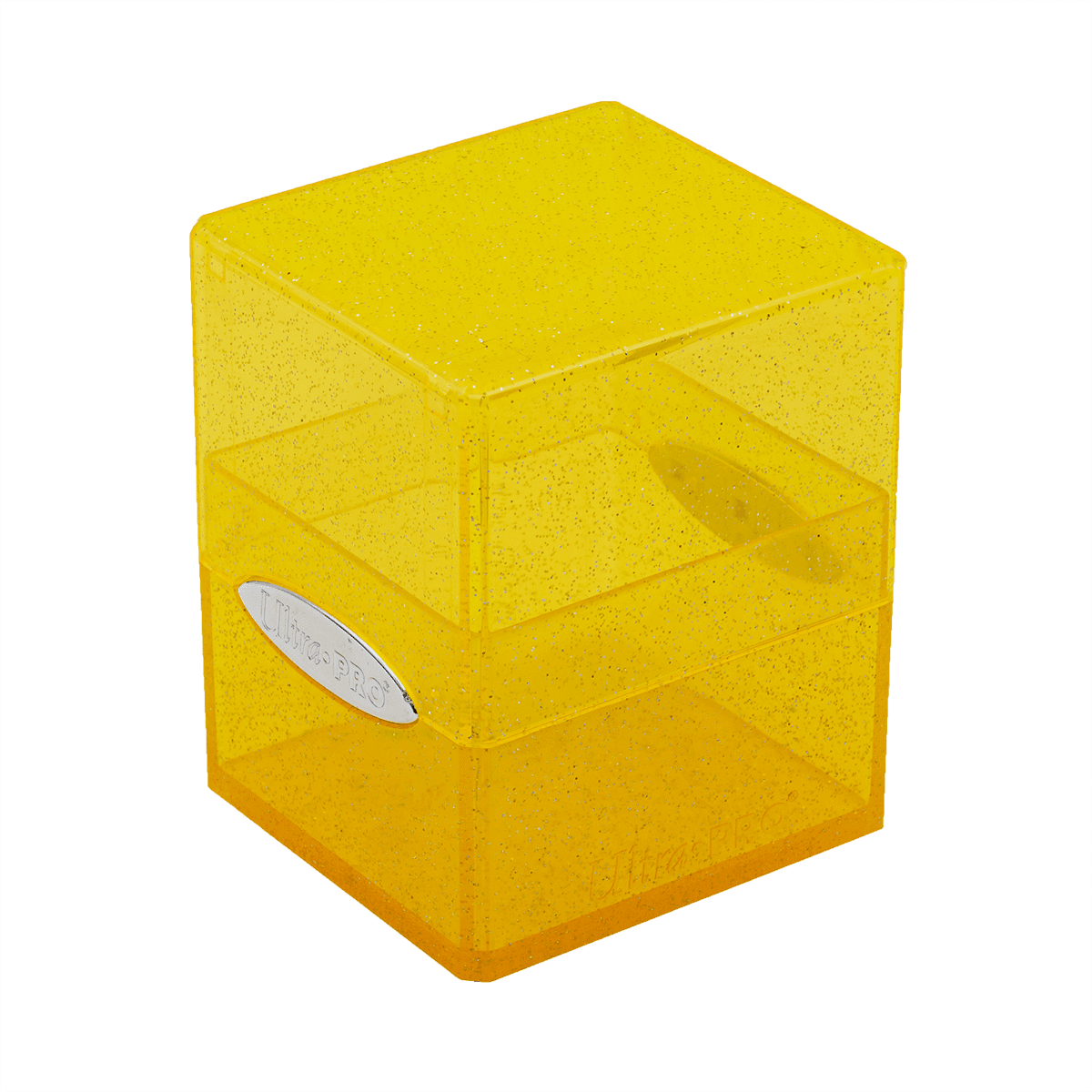 Ultra Pro Glitter Satin Cube Deckbox — Yellow