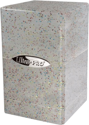 Ultra Pro Glitter Satin Tower Deckbox — Clear