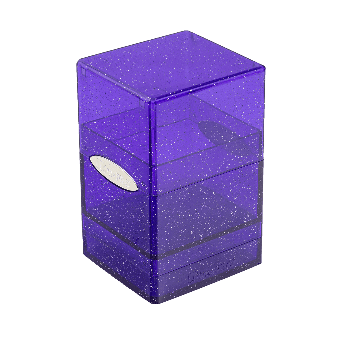 Ultra Pro Glitter Satin Tower Deckbox — Purple