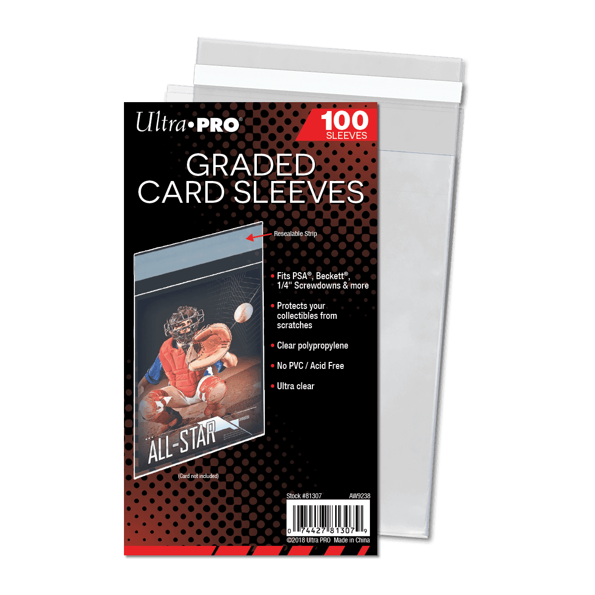 Ultra Pro Graded Card Resealable Sleeves (100)