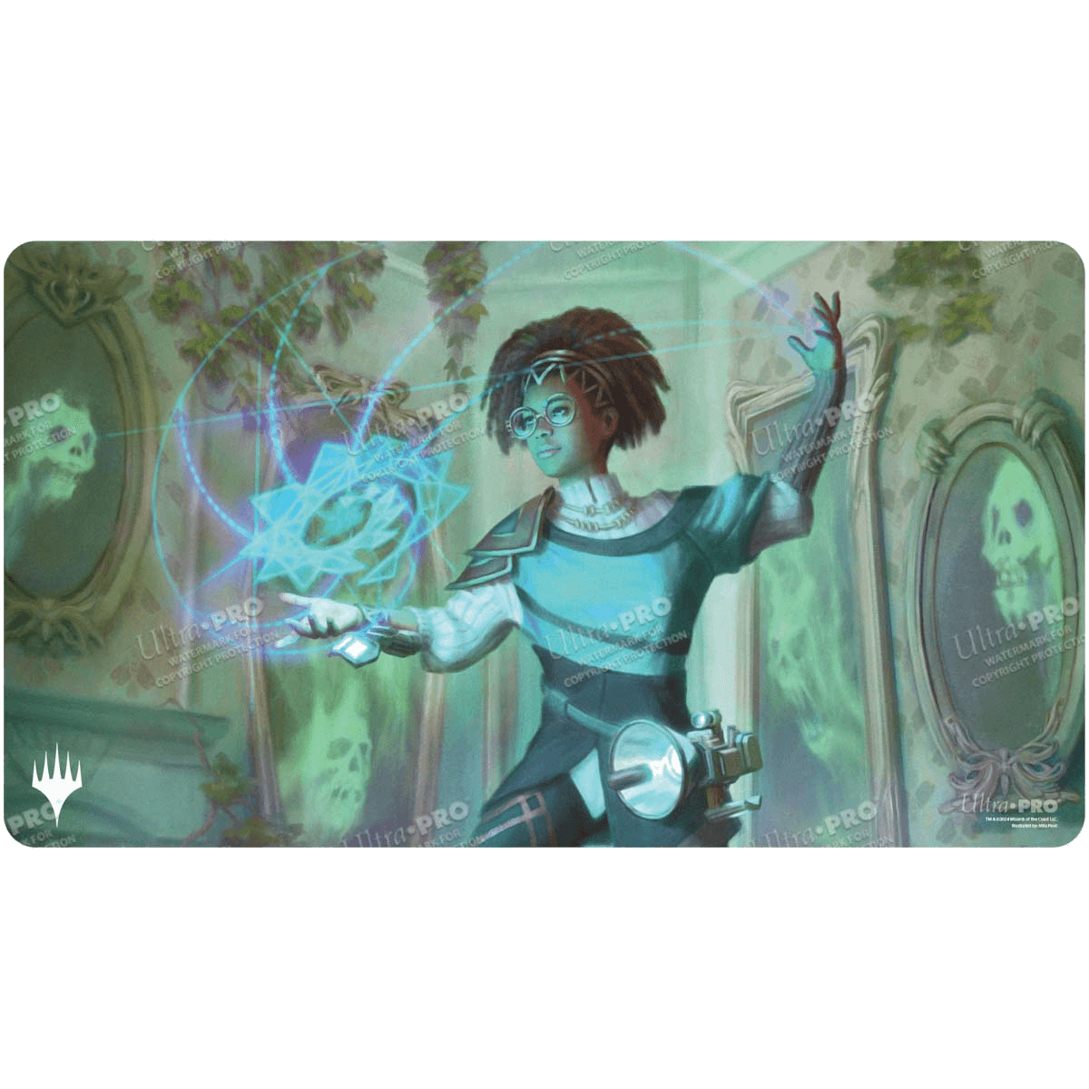 Ultra Pro Magic: The Gathering Duskmourn: House of Horror Commander Playmat — Zimone, Mystery Unraveler