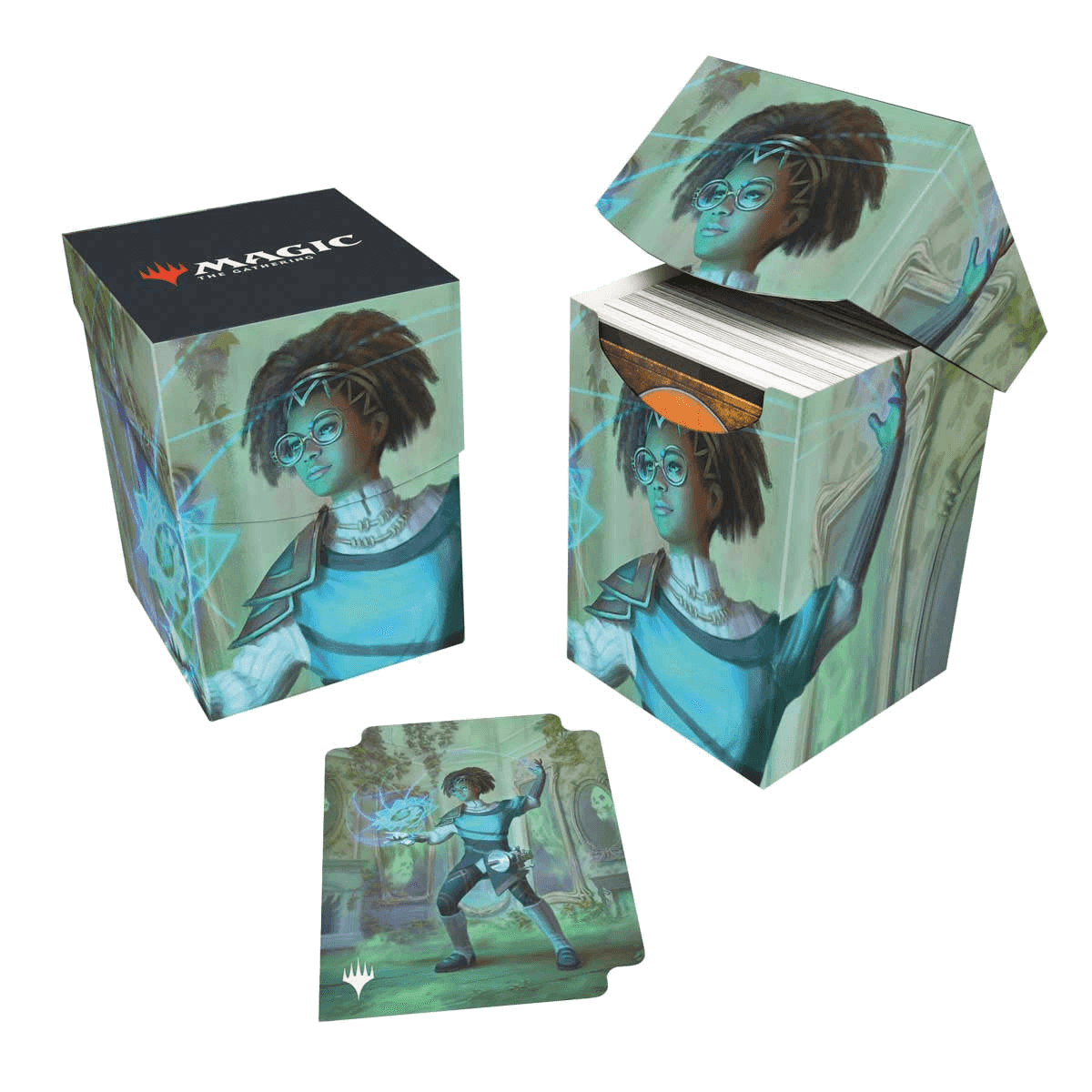 Ultra Pro Magic: The Gathering Duskmourn: House of Horror Commander Pro 100+ Deckbox — Zimone, Mystery Unraveler (100 cards)