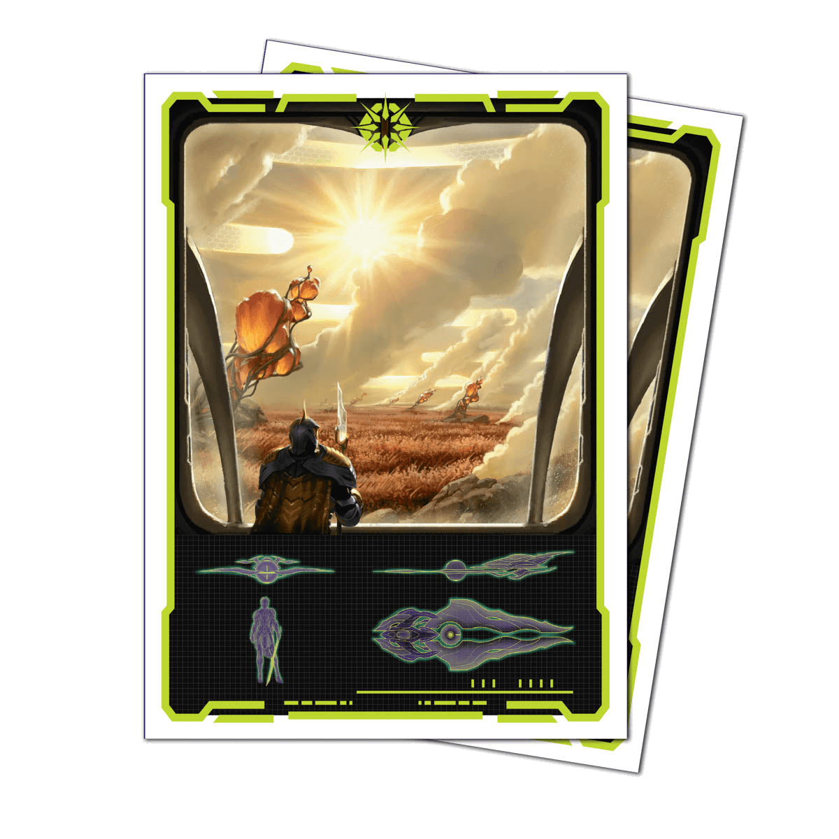 Ultra Pro Magic: The Gathering Edge of Eternities APEX Sleeves — Adagia, Windswept Bastion