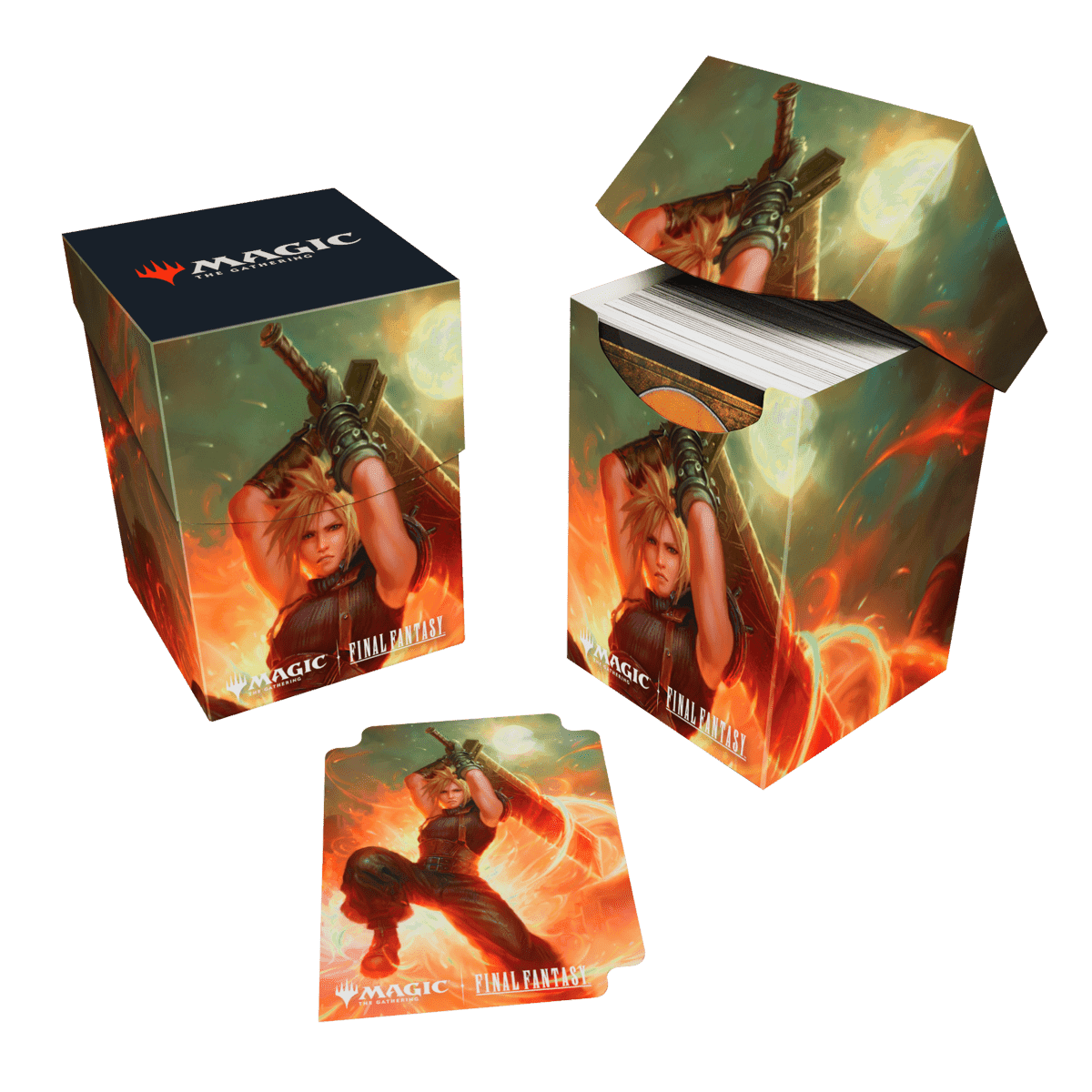 Ultra Pro Magic: The Gathering Final Fantasy Commander Pro 100+ Deckbox — Cloud, Ex-SOLDIER (100 cards)