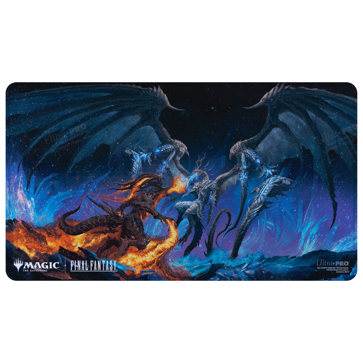 Ultra Pro Magic: The Gathering Final Fantasy Holofoil Playmat — Ifrit vs. Bahamut