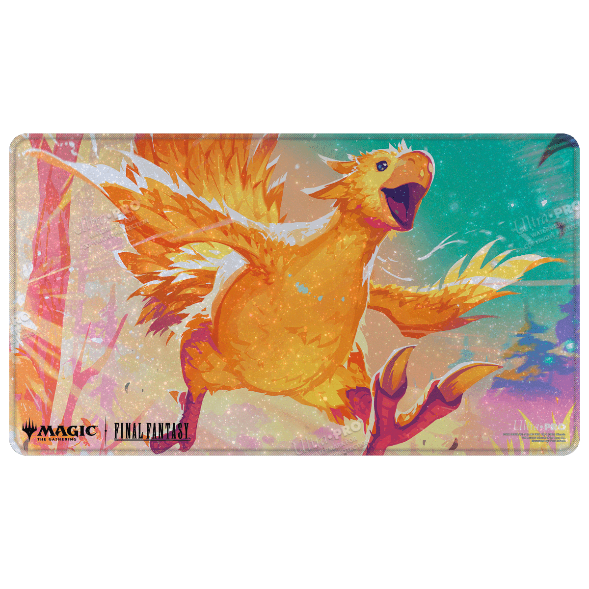 Ultra Pro Magic: The Gathering Final Fantasy Premium Holofoil Playmat — Traveling Chocobo Yellow