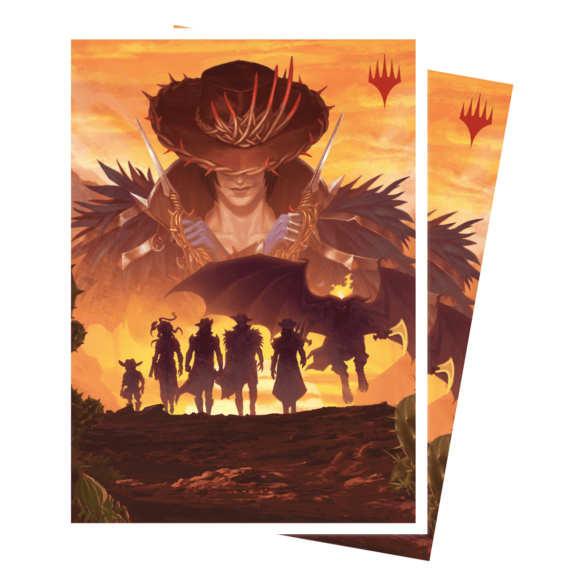 Ultra Pro Magic: The Gathering Outlaws of Thunder Junction APEX Sleeves — Gang Silhouette (100 sleeves)