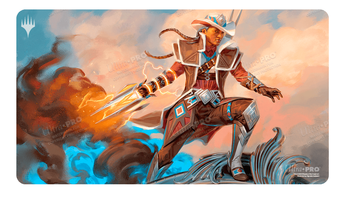 Ultra Pro Magic: The Gathering Outlaws of Thunder Junction Playmat — Annie Flash, the Veteran