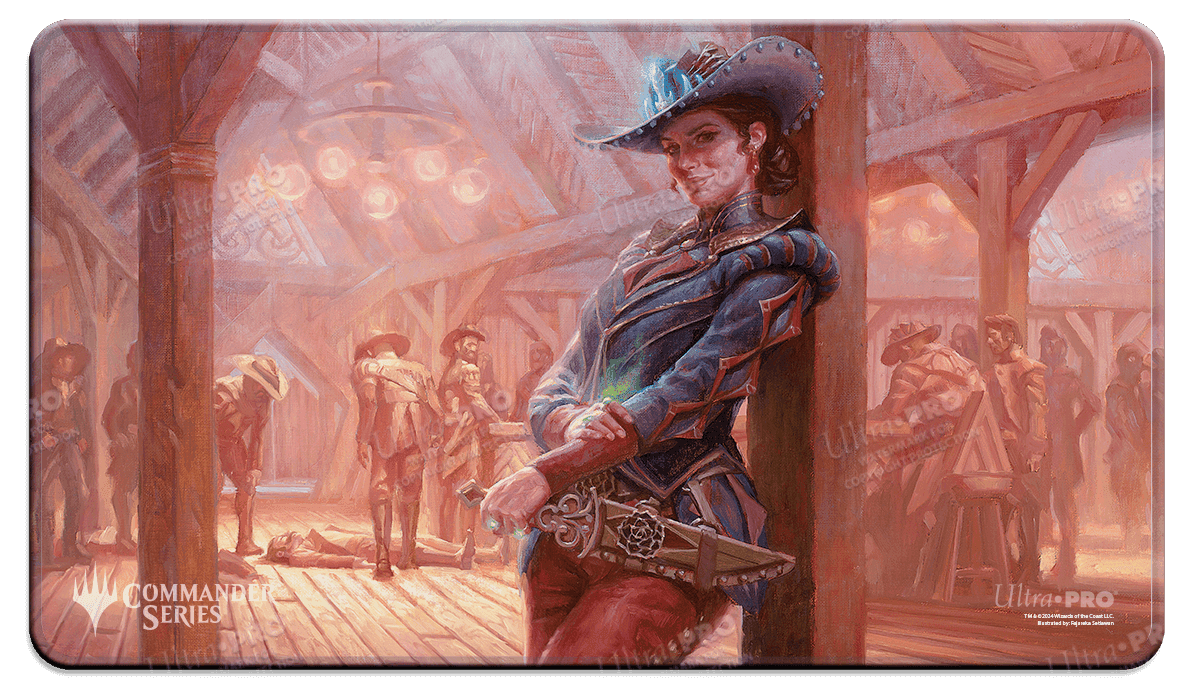 Ultra Pro Magic: The Gathering Outlaws of Thunder Junction Stitched Playmat — Marchesa, Dealer of Death