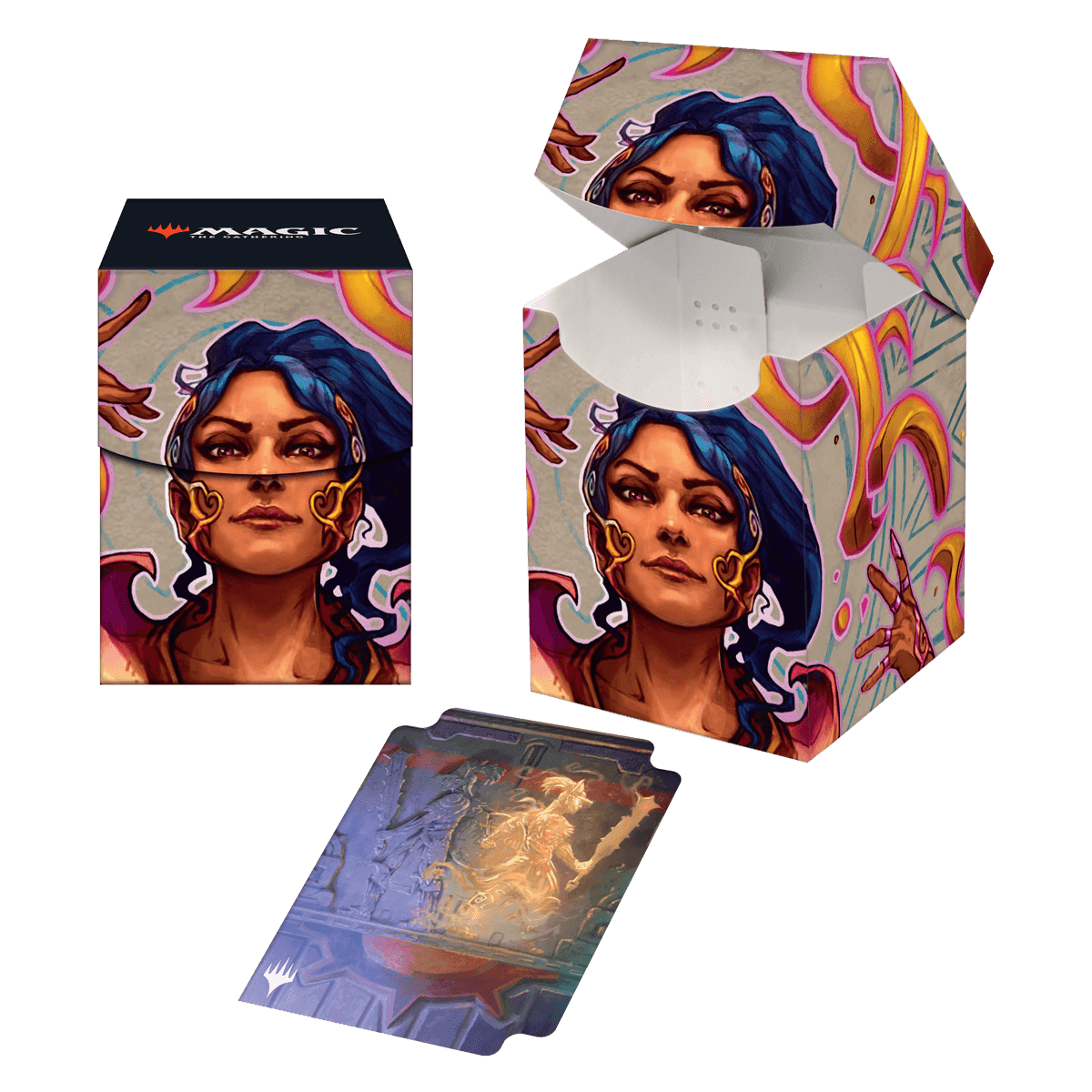 Ultra Pro Magic: The Gathering The Lost Caverns of Ixalan Pro 100+ Deckbox — Saheeli, the Sun's Brilliance (100 cards)