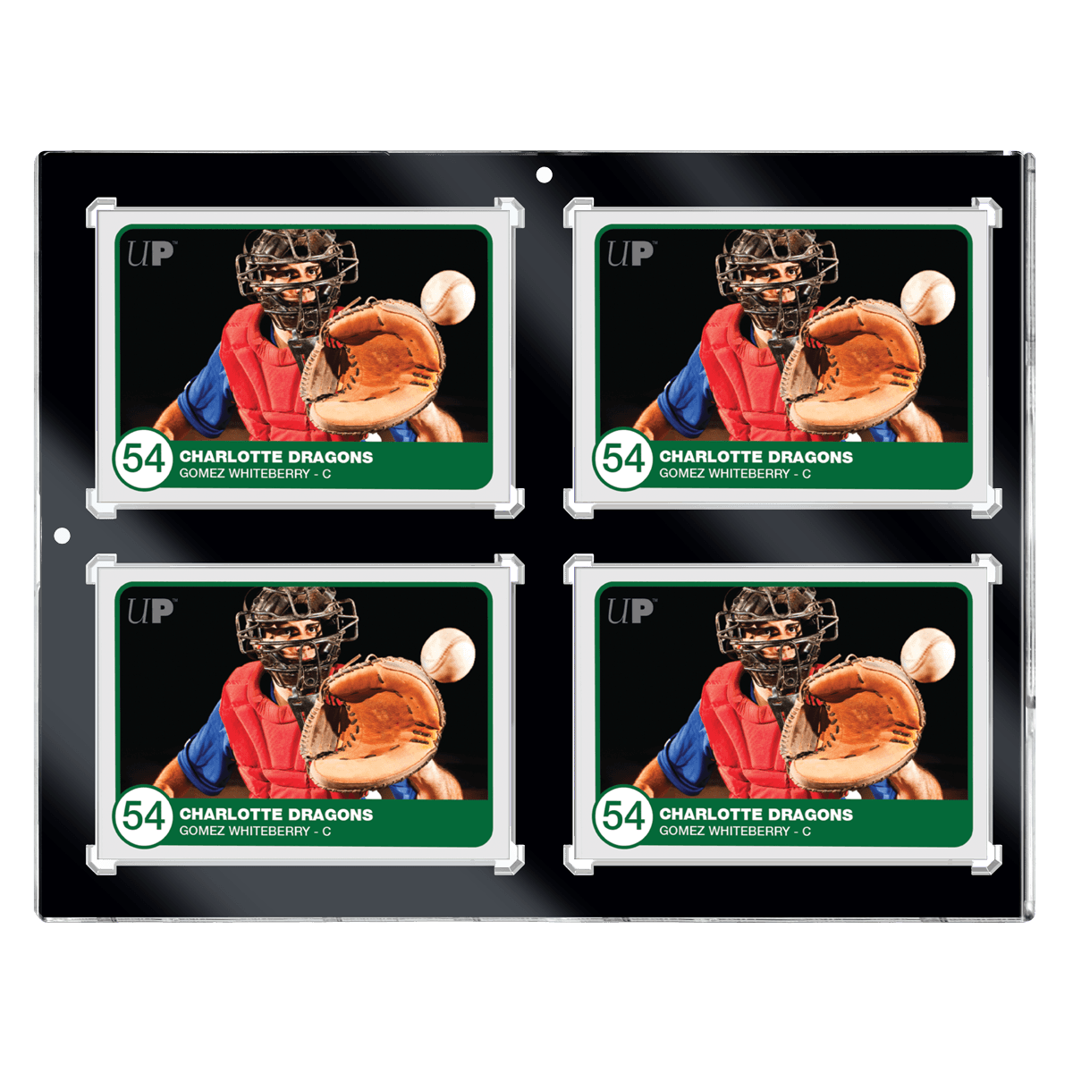 Ultra Pro ONE-TOUCH Black Border Magnetic 4-Card Holder (35 pts)