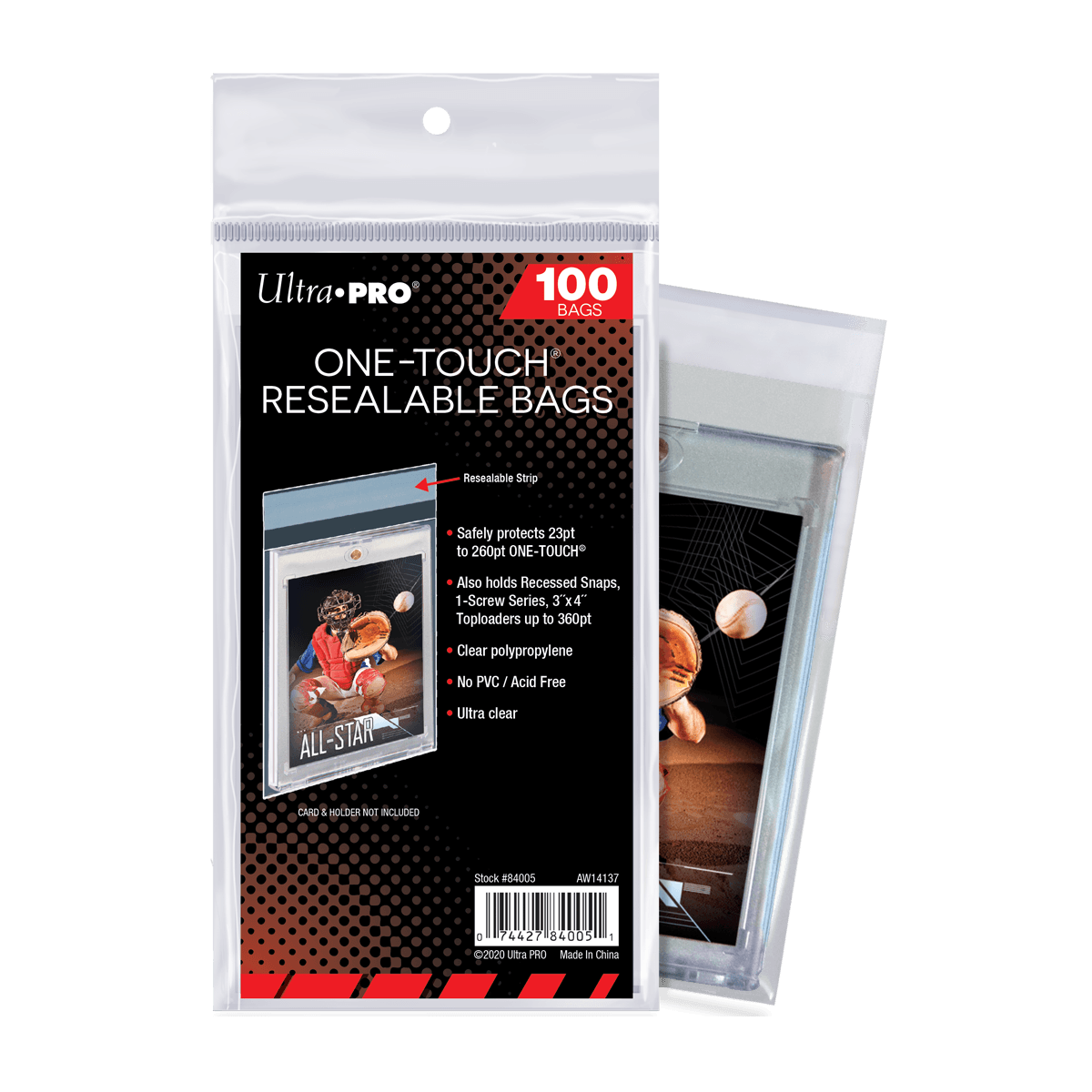 Ultra Pro ONE-TOUCH Resealable Bags (100 pieces)