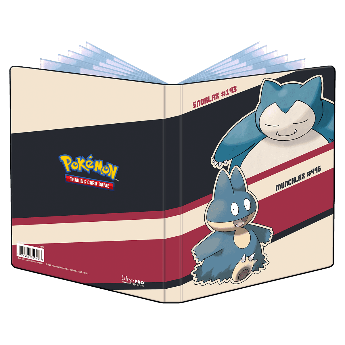 Ultra Pro Pokémon 4-Pocket Portfolio — Snorlax & Munchlax (1)