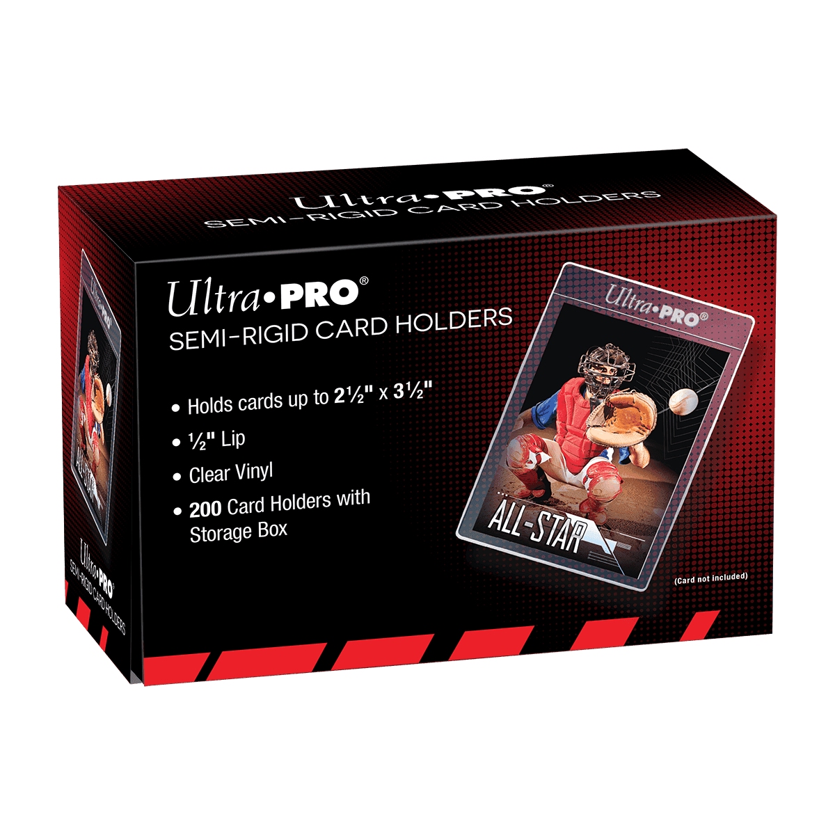 Ultra Pro Semi-Rigid Card Holders — 1/2" Lip (200)