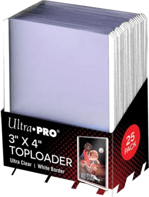 Ultra Pro Top Loaders — White (25 pieces)