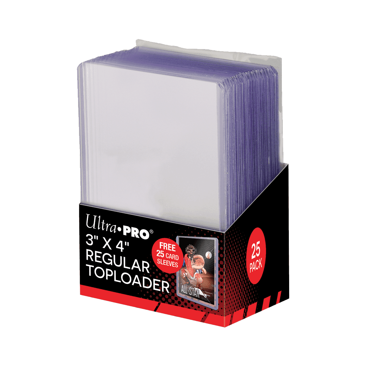 Ultra Pro Toploader & Soft Sleeves Bundle — 3" x 4" Clear Regular (25)