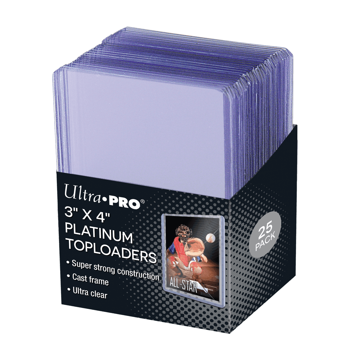 Ultra Pro Toploaders — 3" x 4" Ultra Clear Platinum (25)